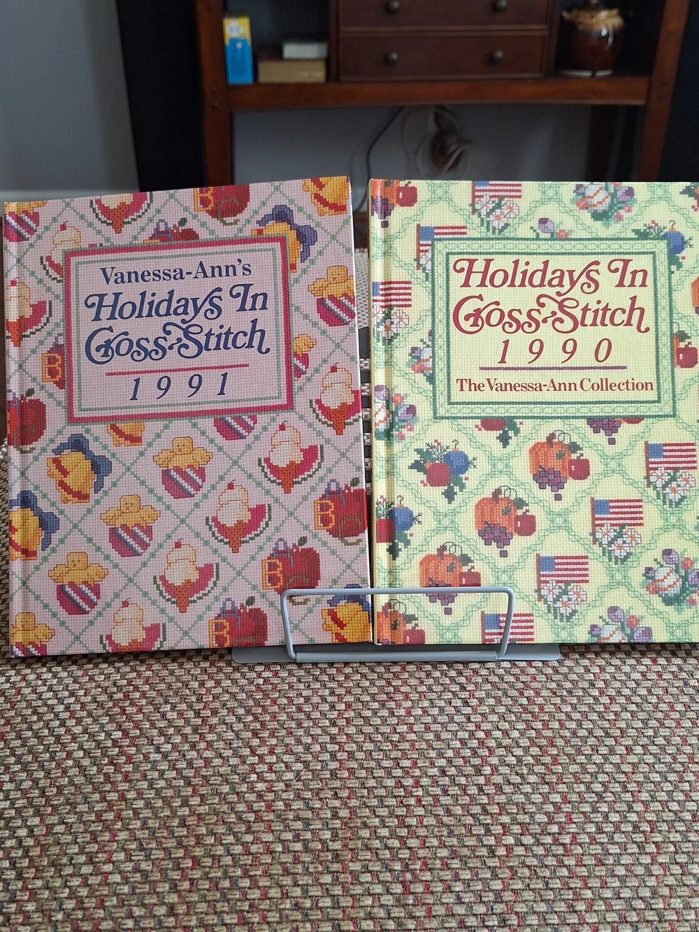 Vanessa-Ann's Holidays In Cross-Stitch Vintage Pattern Book Set - 1990 & 1991